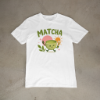Obrazek Koszulka Matcha – biała koszulka dla miłośniczki matchy z nadrukiem