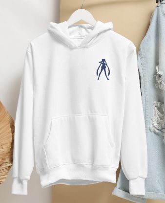 Obrazek Biała bluza z kapturem damska  Sailor Moon – Czarodziejka z Księżyca