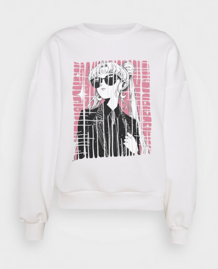 Obrazek Biała bluza damska Sailor Moon – Czarodziejka z Księżyca Korpo Róż