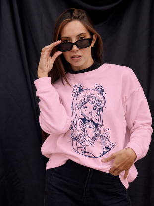 Obrazek Bluza damska Sailor Moon Light Pink - Czarodziejka z Księżyca