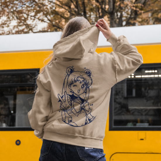 Obrazek Bluza z kapturem Sailor Moon Brown Savana  – Czarodziejka z Księżyca