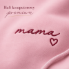 Obrazek Personalizowana bluza jasnoróżowa dla Mamy z imionami dzieci – haft MAMA z sercem