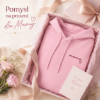 Obrazek Personalizowana bluza jasnoróżowa dla Mamy z imionami dzieci – haft MAMA z sercem