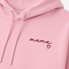 Obrazek Personalizowana bluza jasnoróżowa dla Mamy z imionami dzieci – haft MAMA z sercem