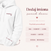 Obrazek Personalizowana bluza biała dla Mamy z imionami dzieci – haft MAMA z sercem