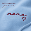 Obrazek Personalizowana bluza jasnoniebieska dla Mamy z imionami dzieci – haft MAMA z sercem