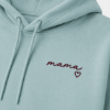 Obrazek Personalizowana bluza zielonomorska dla Mamy z imionami dzieci – haft MAMA z sercem