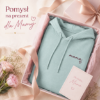 Obrazek Personalizowana bluza zielonomorska dla Mamy z imionami dzieci – haft MAMA z sercem