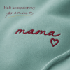 Obrazek Personalizowana bluza zielonomorska dla Mamy z imionami dzieci – haft MAMA z sercem