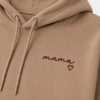 Obrazek Personalizowana bluza jasny brąz dla Mamy z imionami dzieci – haft MAMA z sercem