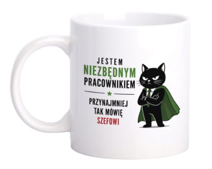 Obrazek Kubek 330 ml „Jestem niezbędnym pracownikiem”