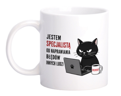 Obrazek Kubek 330 ml „Specjalista od naprawiania błędów innych”