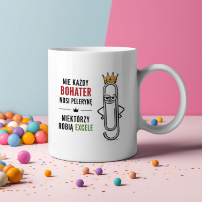 Obrazek Kubek 330 ml „Nie każdy bohater nosi pelerynę”