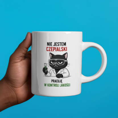 Obrazek Kubek 330 ml „Nie jestem czepialski – kontrola jakości”