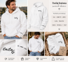 Obrazek Personalizowana biała bluza dla Taty z imionami dzieci – haft TATA z sercem
