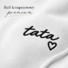 Obrazek Personalizowana biała bluza dla Taty z imionami dzieci – haft TATA z sercem