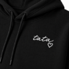 Obrazek Personalizowana czarna bluza dla Taty z imionami dzieci – haft TATA z sercem