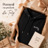 Obrazek Personalizowana czarna bluza dla Taty z imionami dzieci – haft TATA z sercem