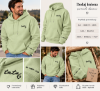 Obrazek Personalizowana pistacjowa bluza dla Taty z imionami dzieci – haft TATA z sercem