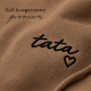 Obrazek Personalizowana brązowa bluza dla Taty z imionami dzieci – haft TATA z sercem