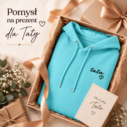 Obrazek Personalizowana morska bluza dla Taty z imionami dzieci – haft TATA z sercem